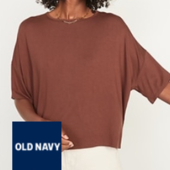 NWT Short Sleeved Oversized Crop T-Shirt, Size XL Tall - Picture 5 of 5